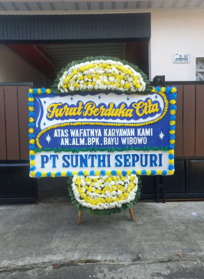 Papan Bunga Duka di Sukarasa